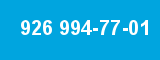 926 994-77-01 926 994-77-01